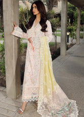 Qalamkar Chikankari Lawn Suit Unstitched 3 Piece QLM24F PS-03 Irsa – Festive Collection–
